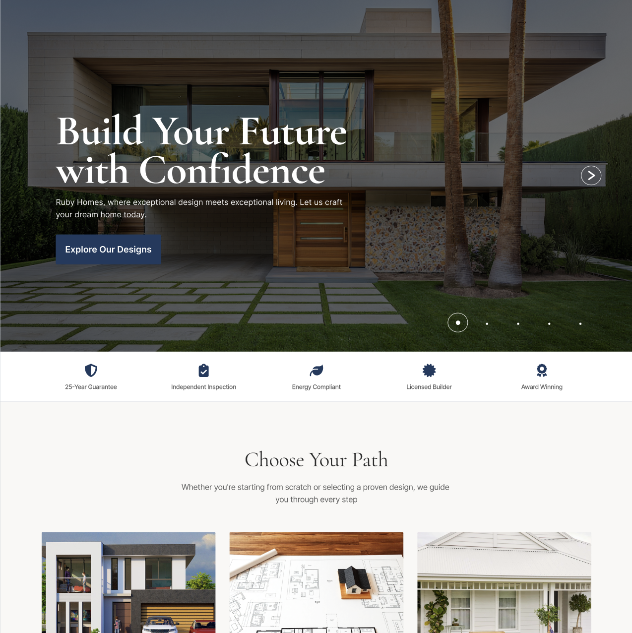 Ruby Homes, Figma Design